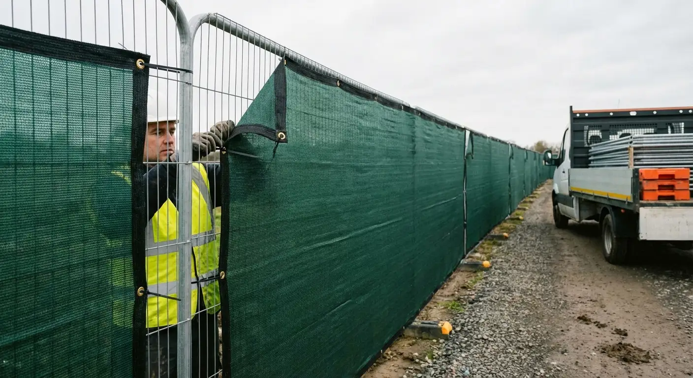 High security temporary fencing perimeter in Lodi, CA