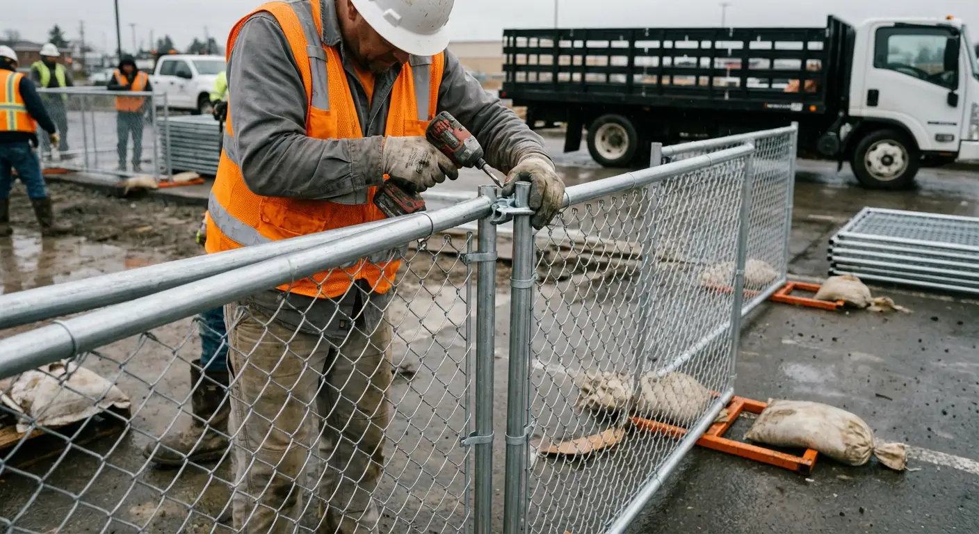 Physical security fencing for site investigation in Lodi, CA