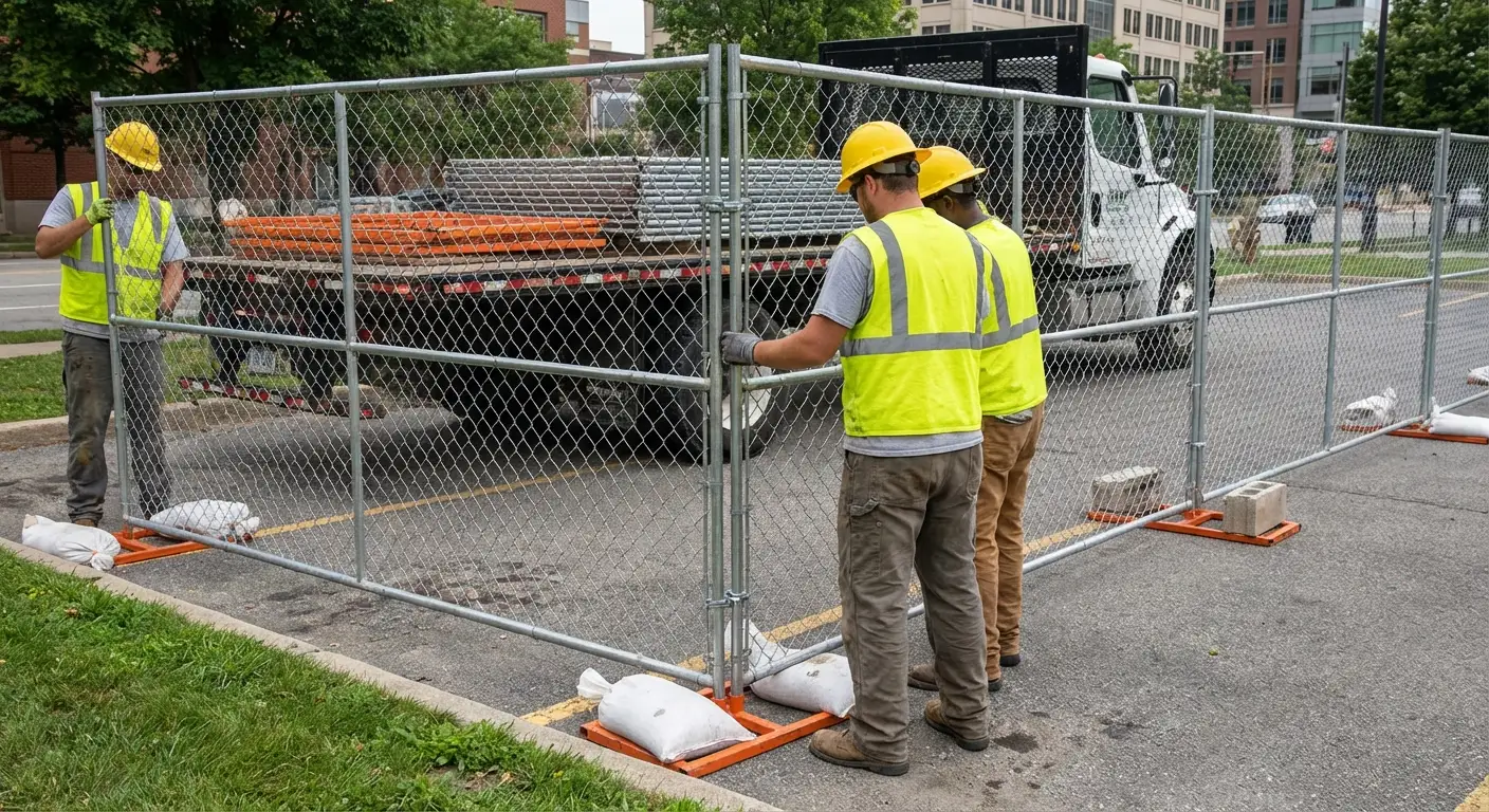 Temporary fencing solutions meeting Lodi requirements