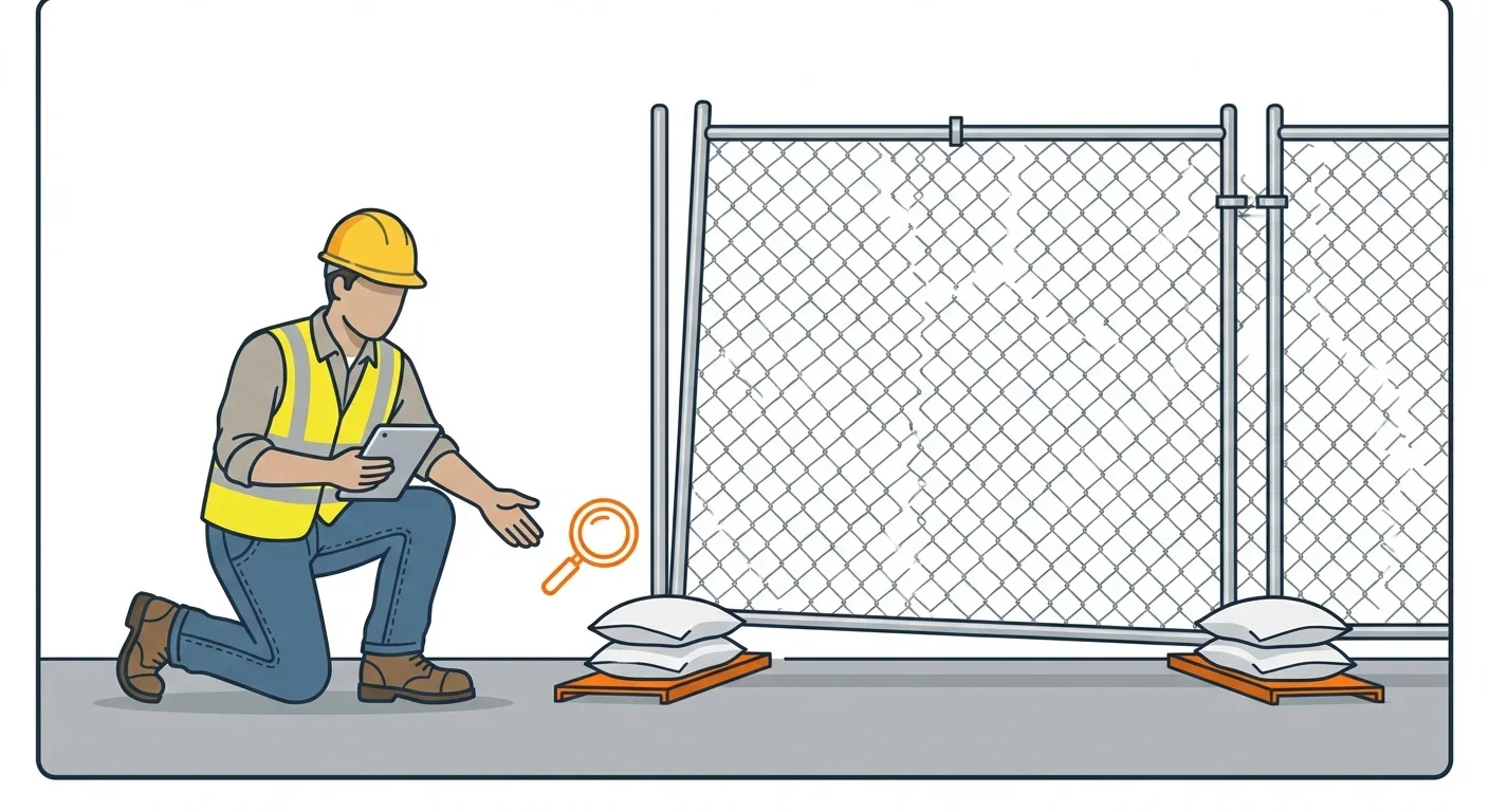 Diagram showing causes of temporary fence instability in Lodi, CA