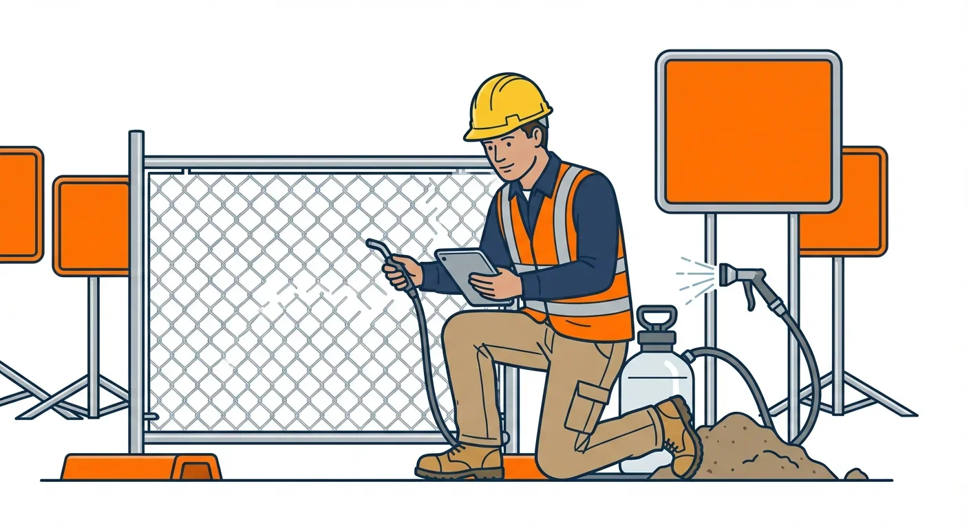 SWPPP Dust Compliance Warning Signs Infographic in Lodi, CA